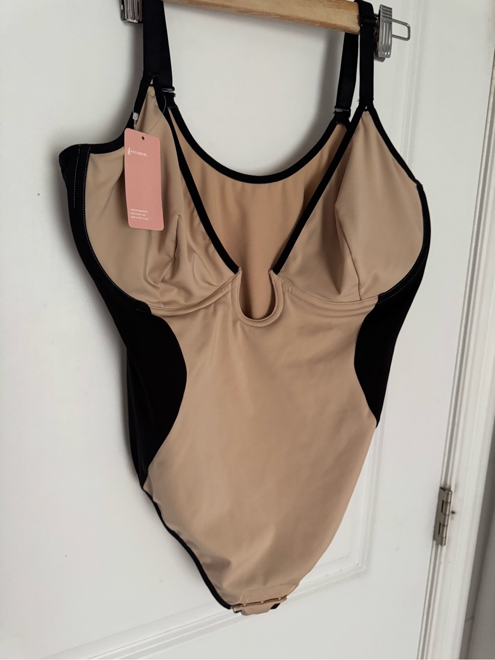 Shapellx Women's Deep Plunge

Thong Shaping Bodysuit